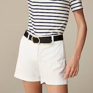 J. Crew 5" Stretch Classic Chino Shorts White Size 14/L NWOT